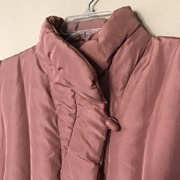 Full Length Down Puffer Coat Sz L - Picture 4 of 12